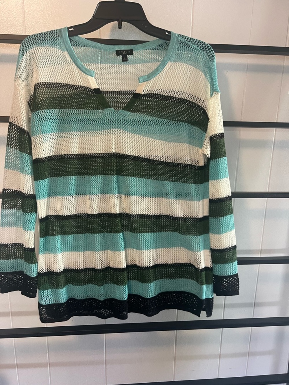 EUC Women's TALBOTS, Size SP, Mesh Long Sleeve Sweater, H13